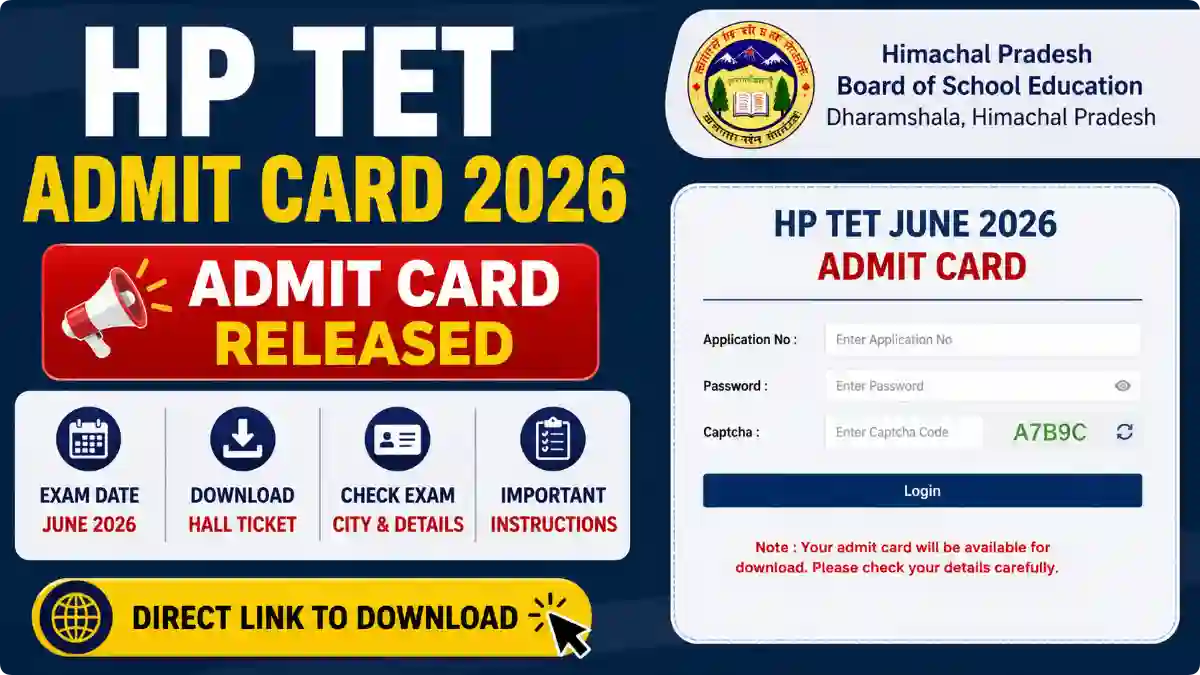 HP TET Admit Card 2026