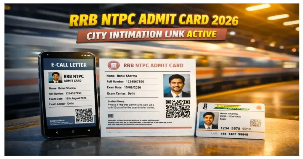 RRB NTPC Admit Card 2026