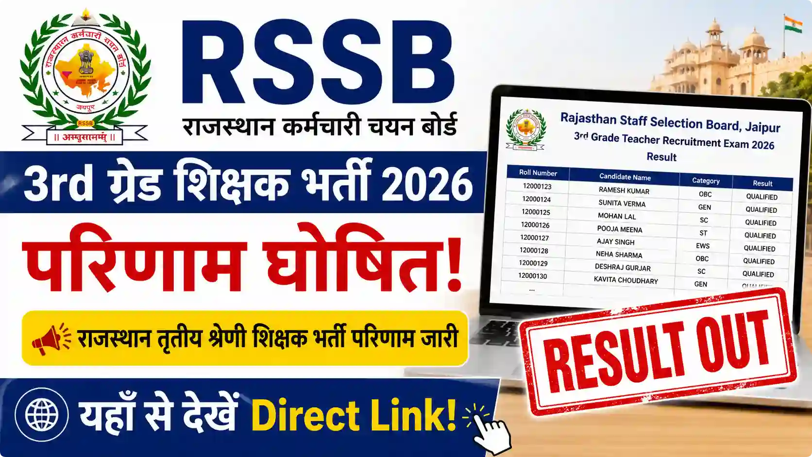 RSSB 3rd Grade Result 2026