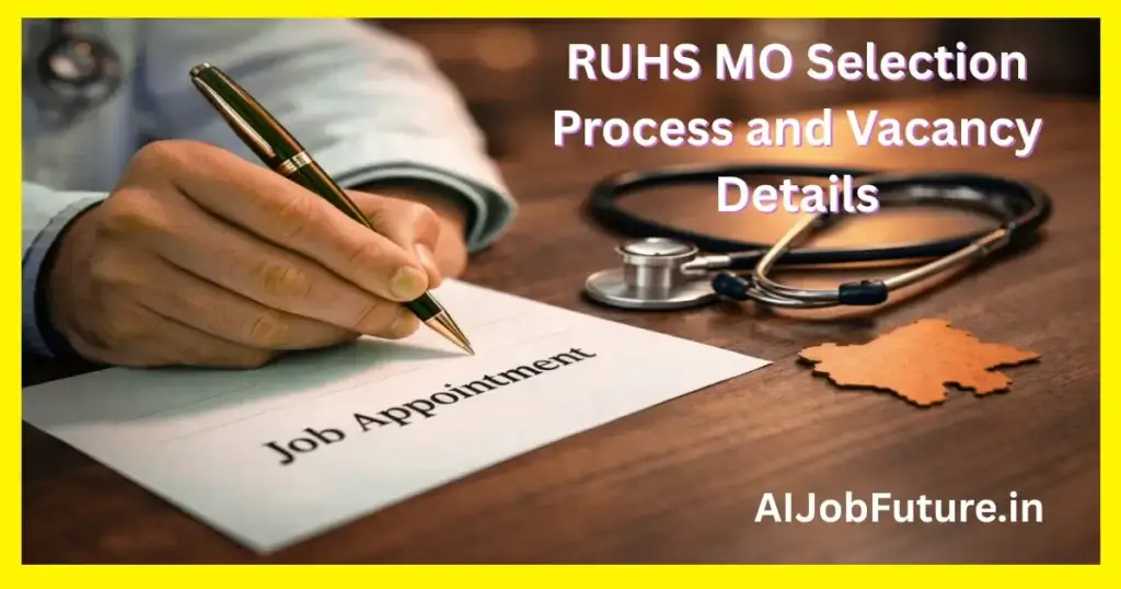 RUHS MO Selection Process and Vacancy Details