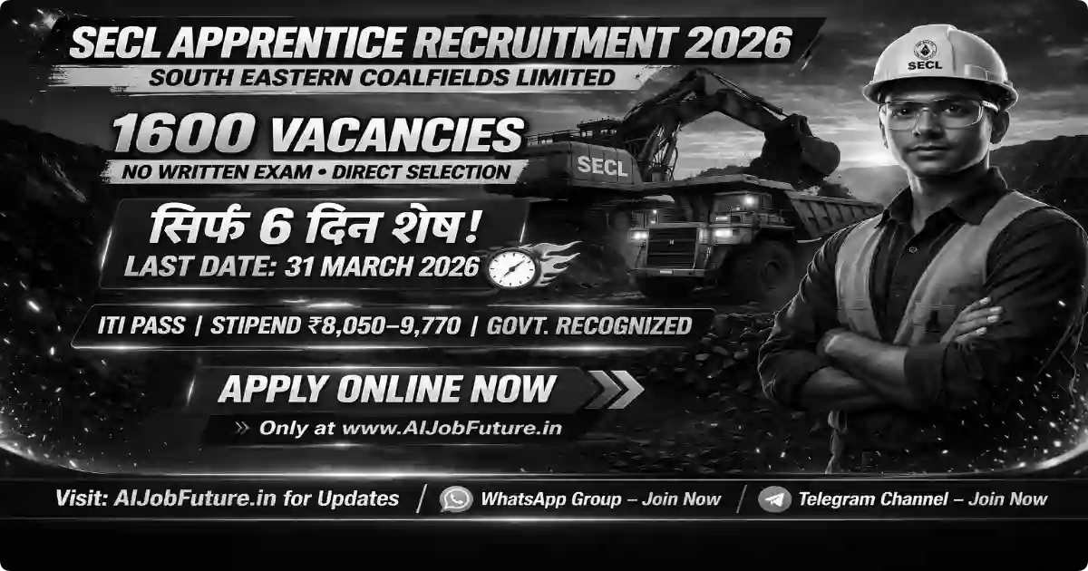 SECL Apprentice Recruitment 2026