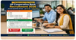 UP Cooperative Bank Recruitment 2026 Apply Online, 116 Vacancies, Last Date 15 April