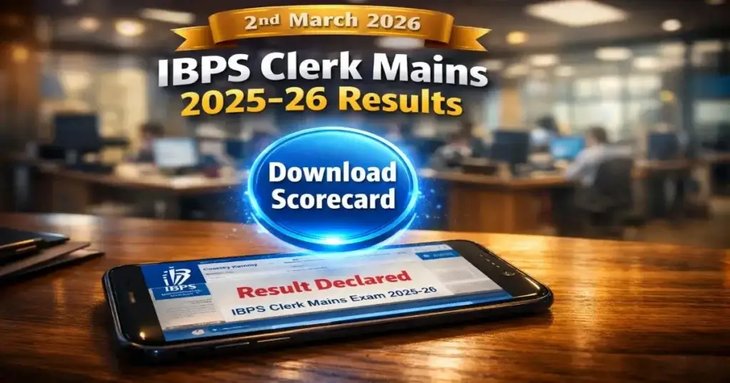 IBPS Clerk Mains Result 2025-26